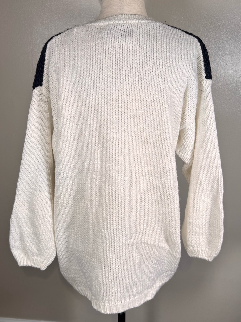 Vintage Casual Corner Hand Knit Pumpkin Halloween Ghosts Teacher Sweater Sz S - Picture 7 of 11